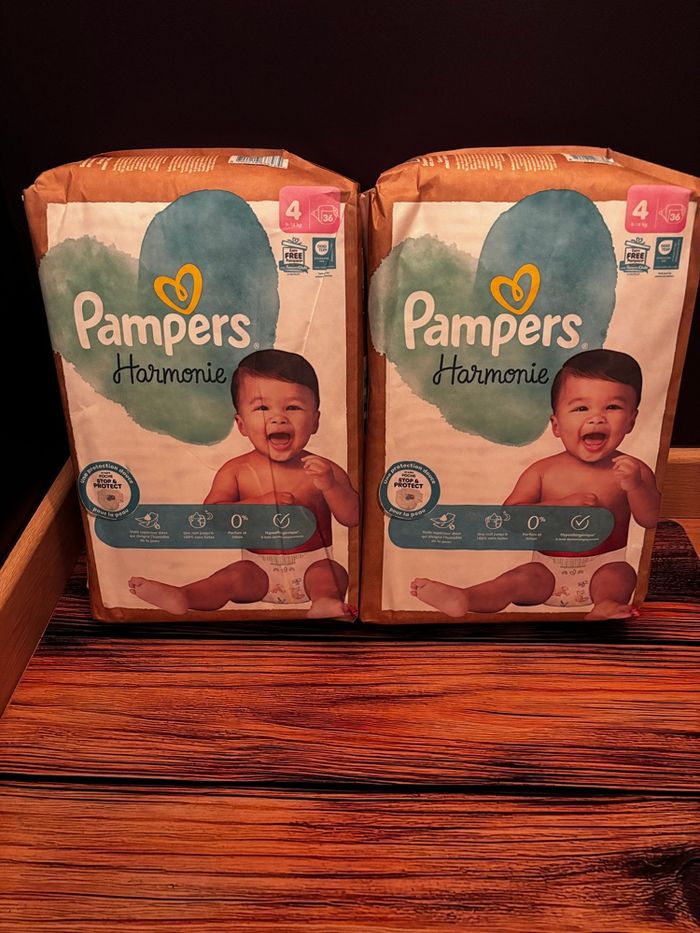 Maxi Pach  de 72 Couches Pampers Harmonie Neuf Dans L’emballage - photo numéro 2