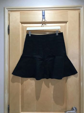 Jupe noire en lin camaïeu