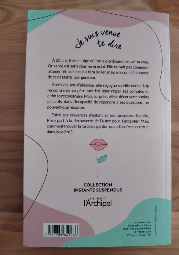 Livre "je suis venue te dire" - photo numéro 2