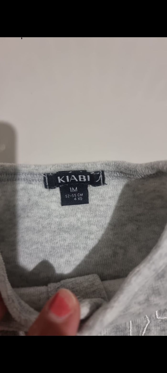 Pyjama kiabi taille 1 mois - photo numéro 3