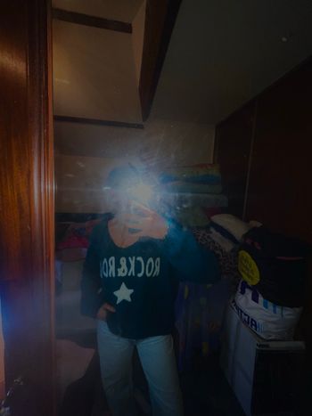 Pull en laine Rock&Roll bleu canard 