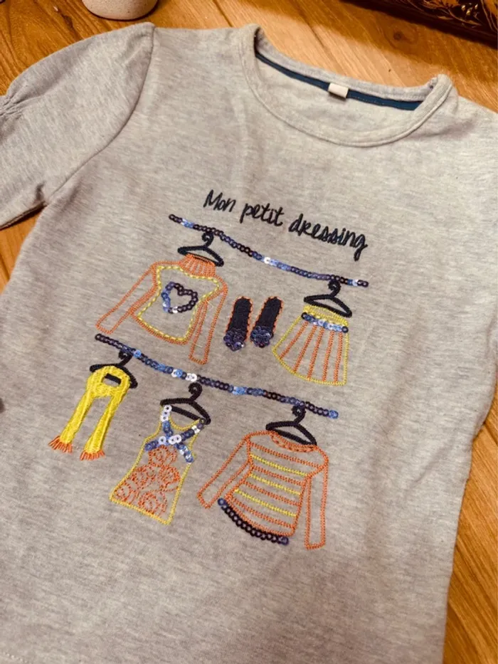 Taille 4 ans tenue 3 pièces fille multimarque bleu jaune * dressing * 🩷 - photo numéro 3