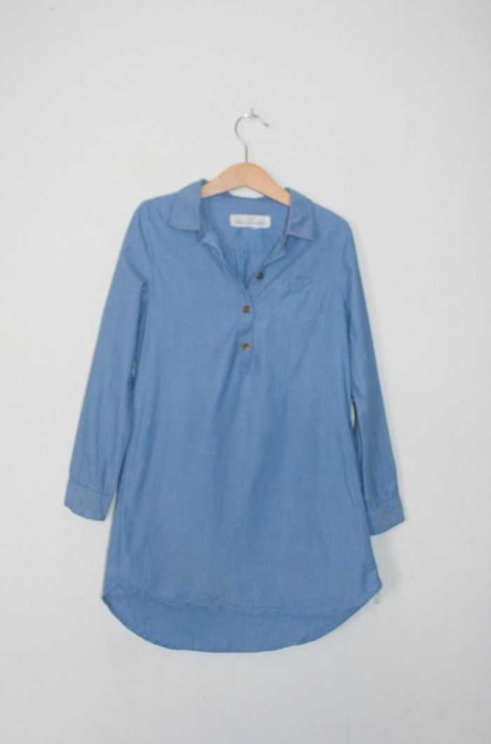 Robe chemise en jeans H&M 7/8 ans