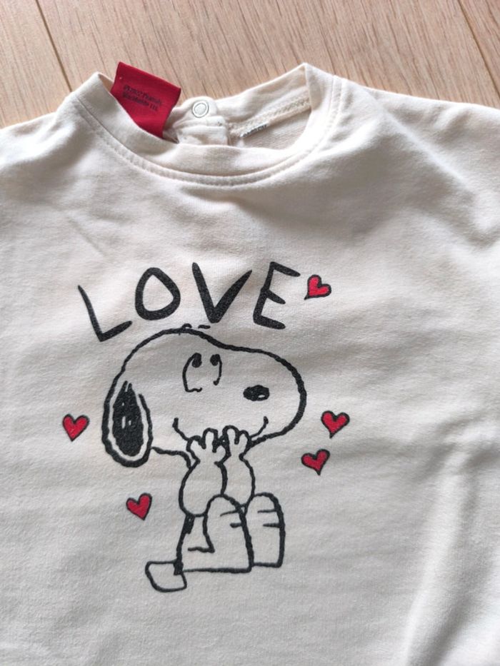 Pull / Sweat léger fille blanc cassé Peanuts Snoopy - 24 mois 83-89cm - photo numéro 2