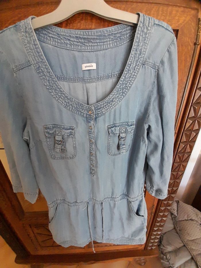 Robe bleue jeans