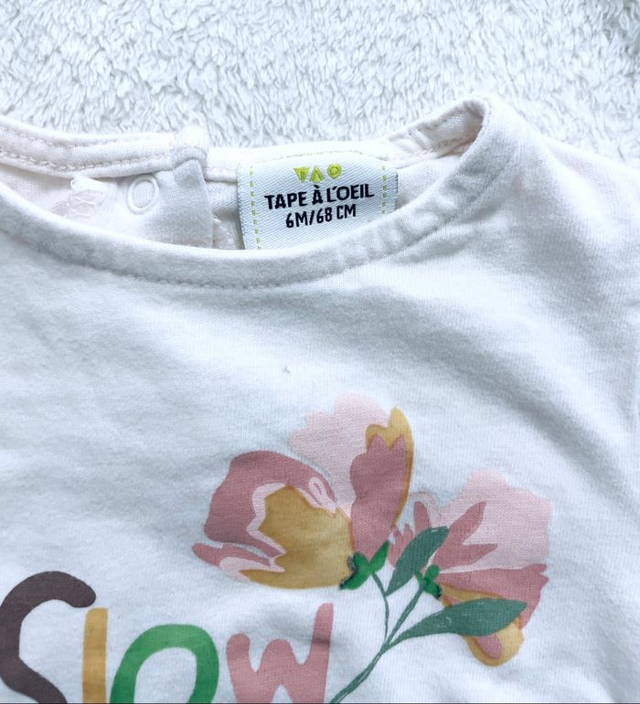 Lot de 3 tee-shirts manches longues « tape à l’œil » 6 mois - photo numéro 2