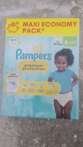Couches pampers prenium protection taille 6