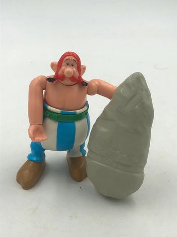 Figurine Obelix + Menhir Toycloud 1980 Albert René