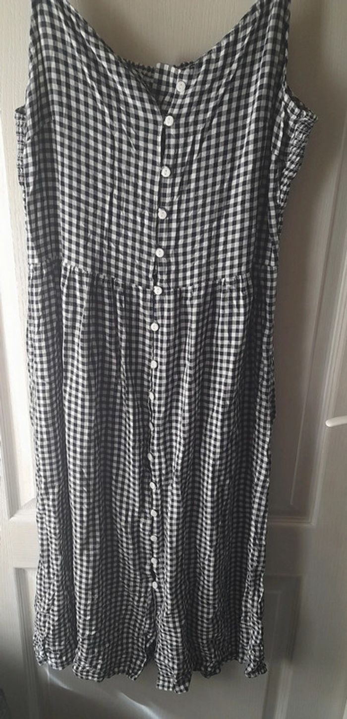 Robe vichy bleu/blanc 42