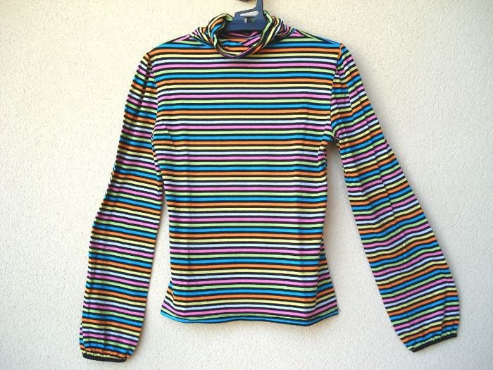 T-shirt rayé multicolore - Taille S