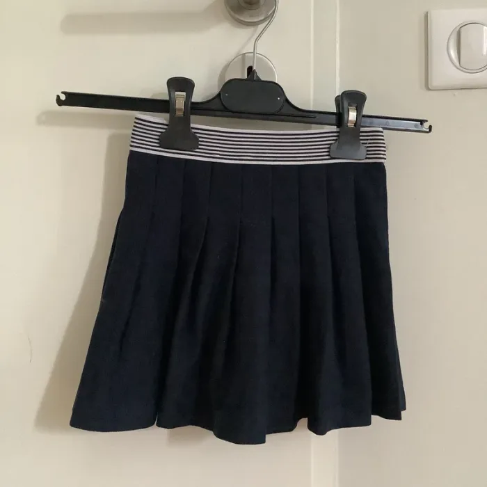 Jupe plissée élastique 4 ans Jacadi bleu marine