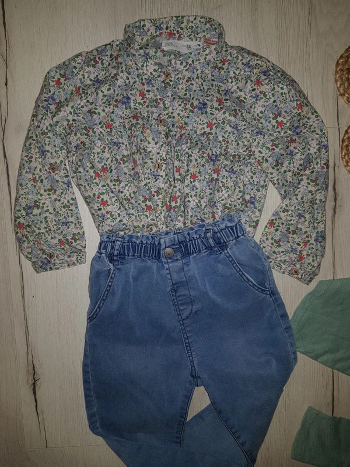 Ensemble Zara 4 pièces fille 2/3ans - photo numéro 2