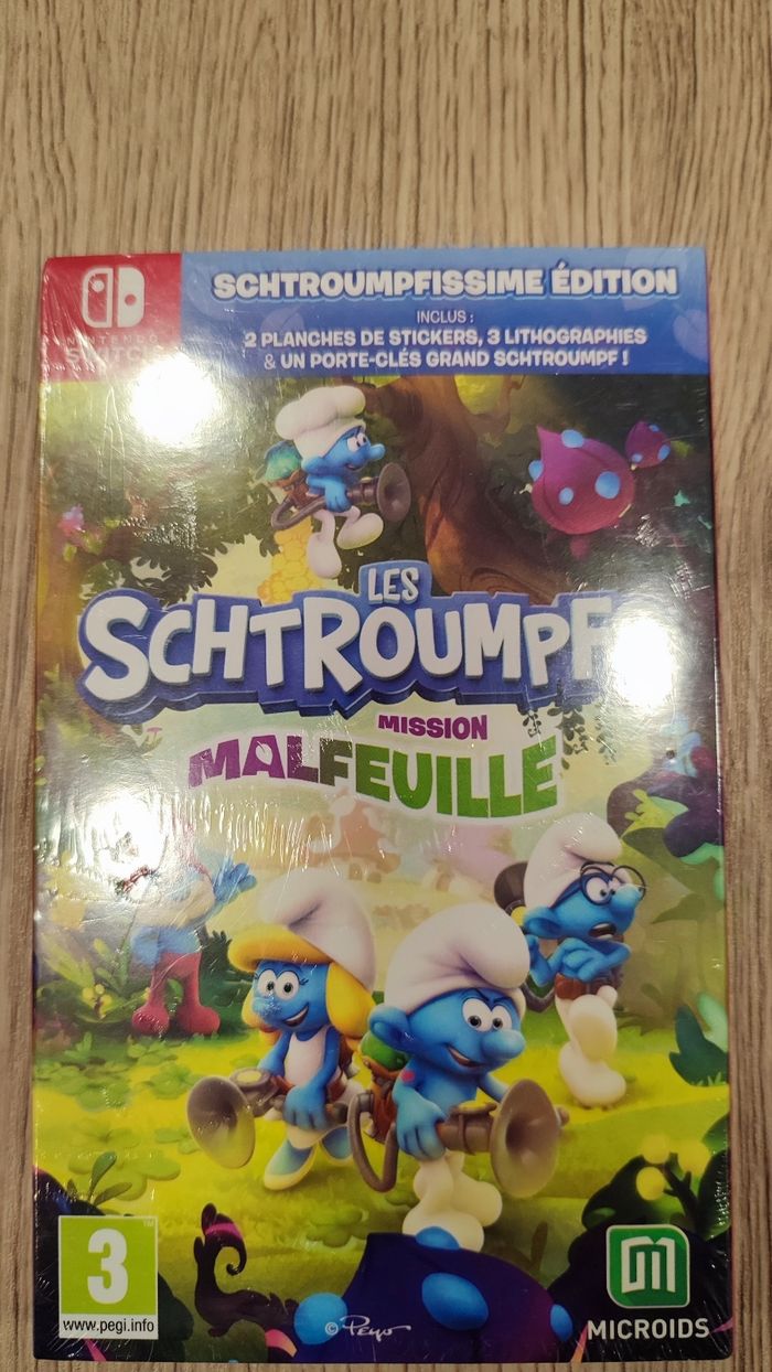Les Schtroumpfs mission malfeuille (schtoumpfissime édition) switch neuf