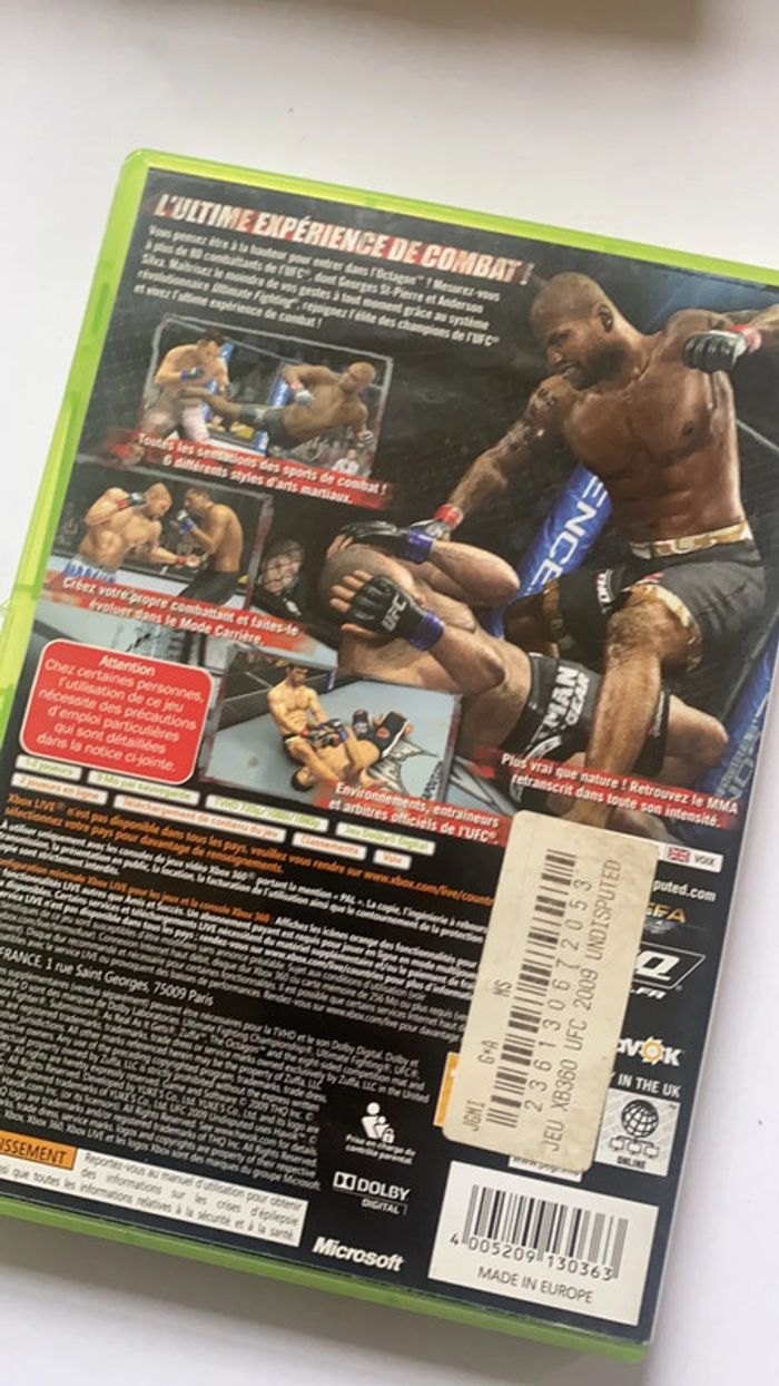 ufc 2009 Xbox 360 - photo numéro 3