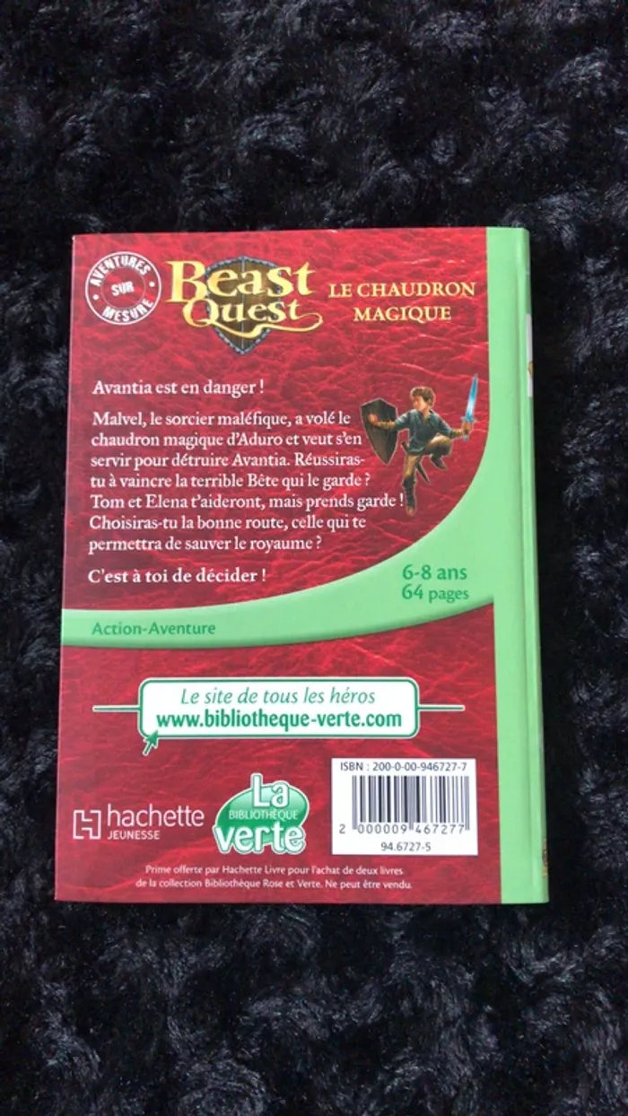 livre Beast quest le chaudron magique - photo numéro 2