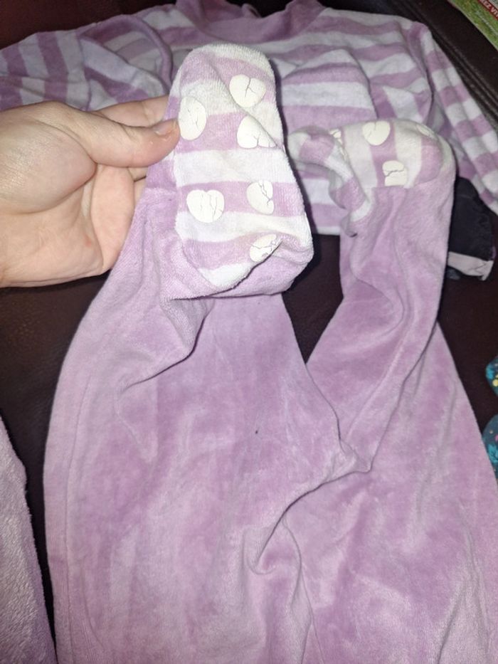 Pyjamas violet 2 pièces 1ans - photo numéro 3