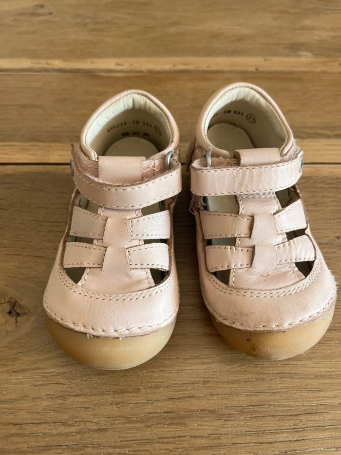 Chaussures en cuir rose Kickers - photo numéro 2