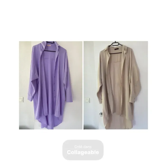 Lot 2 chemise longue