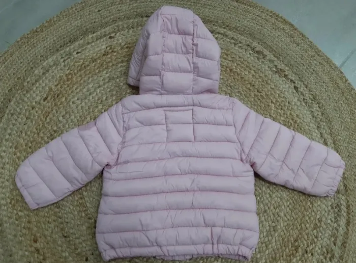 Manteau doudoune rose 9 mois - photo numéro 4