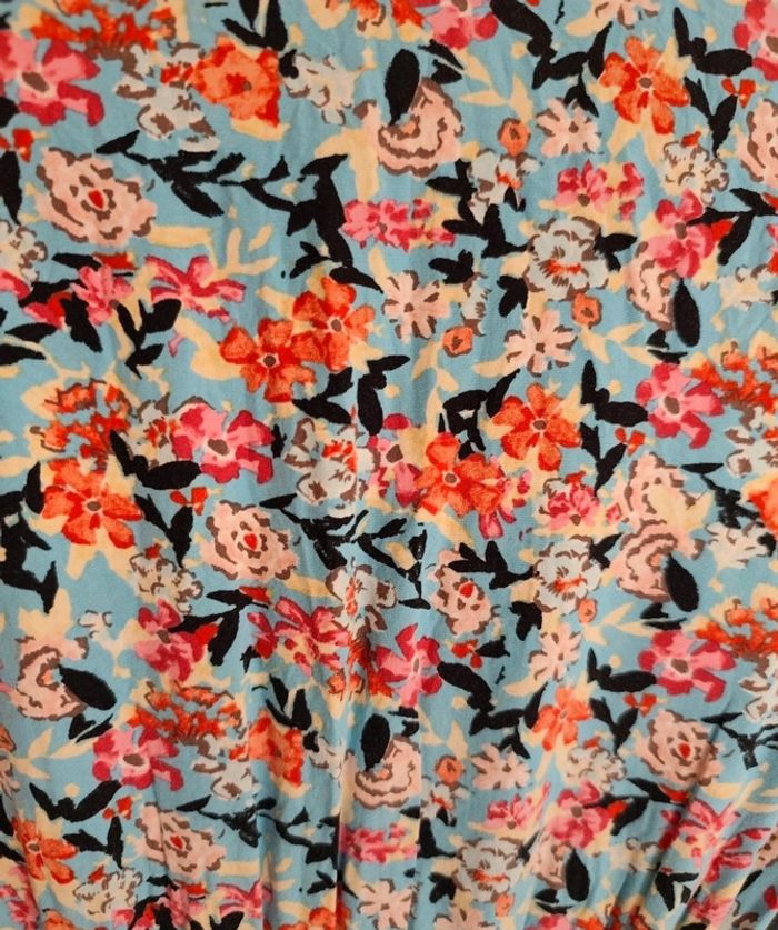 Robe mi longue imprimée fleurie - photo numéro 9