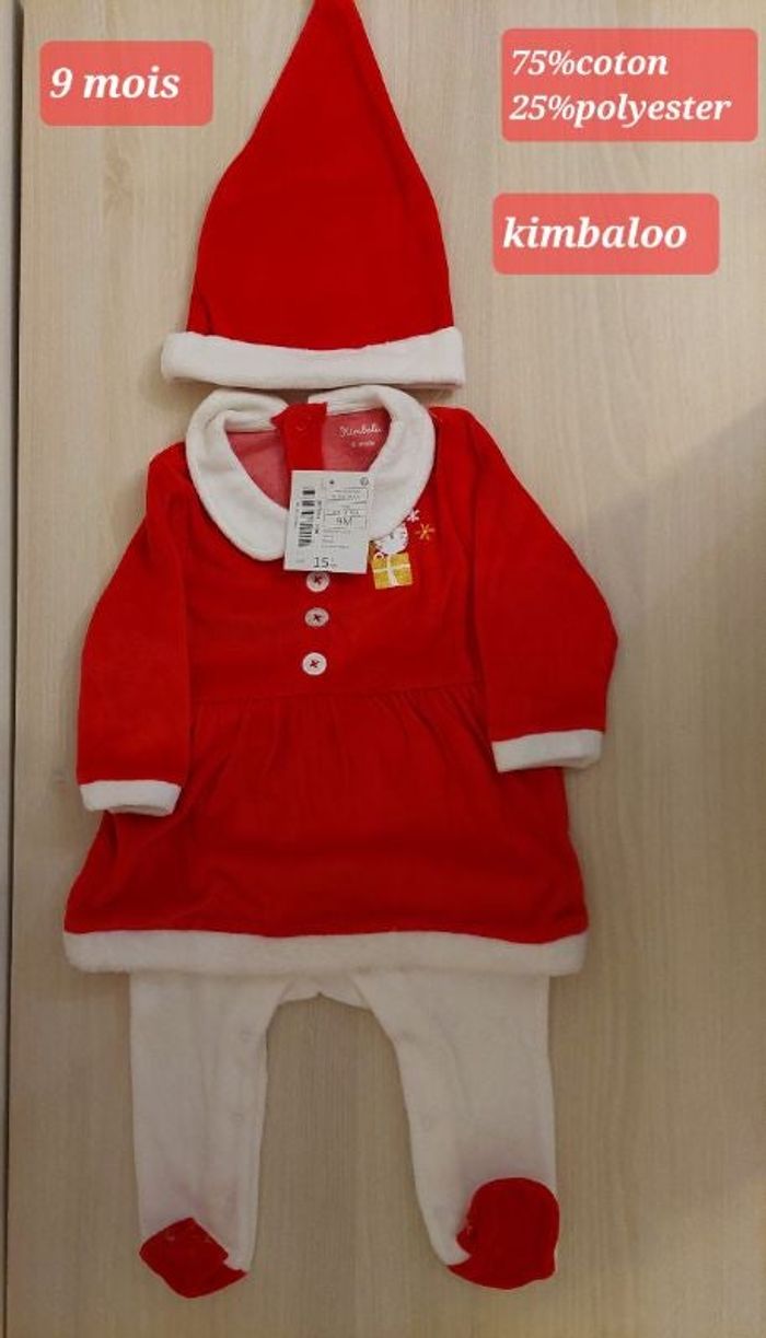 Grenouillère de Noël fille 9 mois