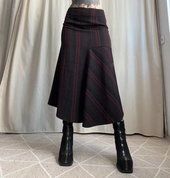 Jupe longue rayures Goth Avant Garde vintage made in France 🇫🇷 90s - Taille M