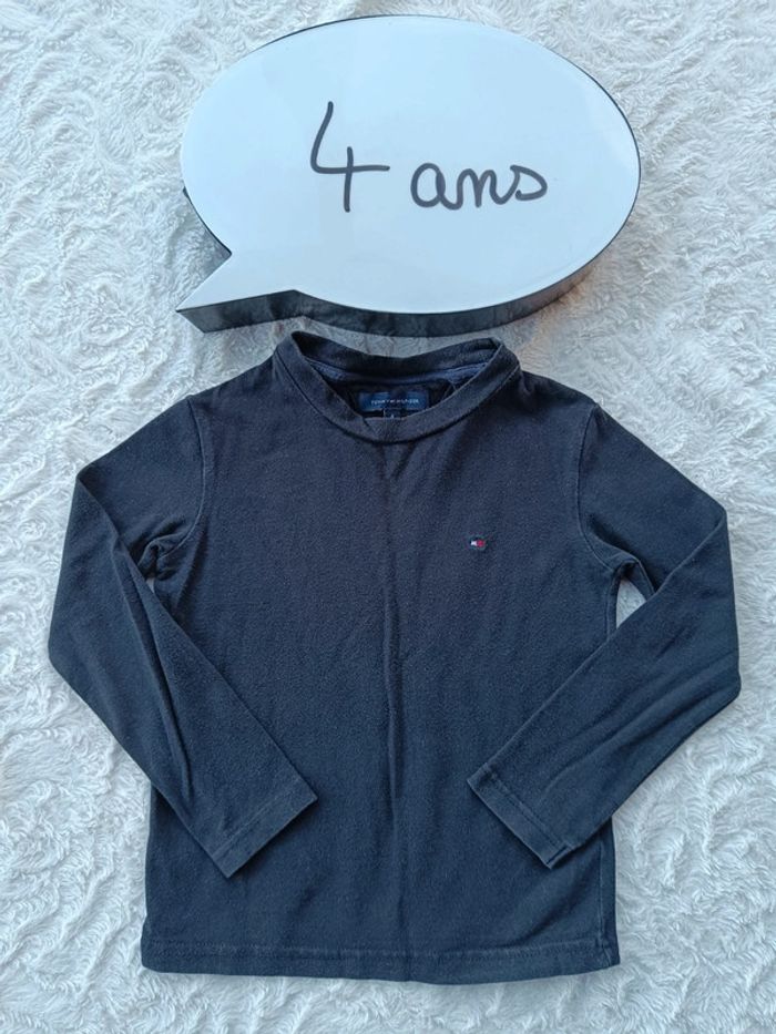 Tee shirt manches longues Garçon 4 ans Tommy Hilfiger