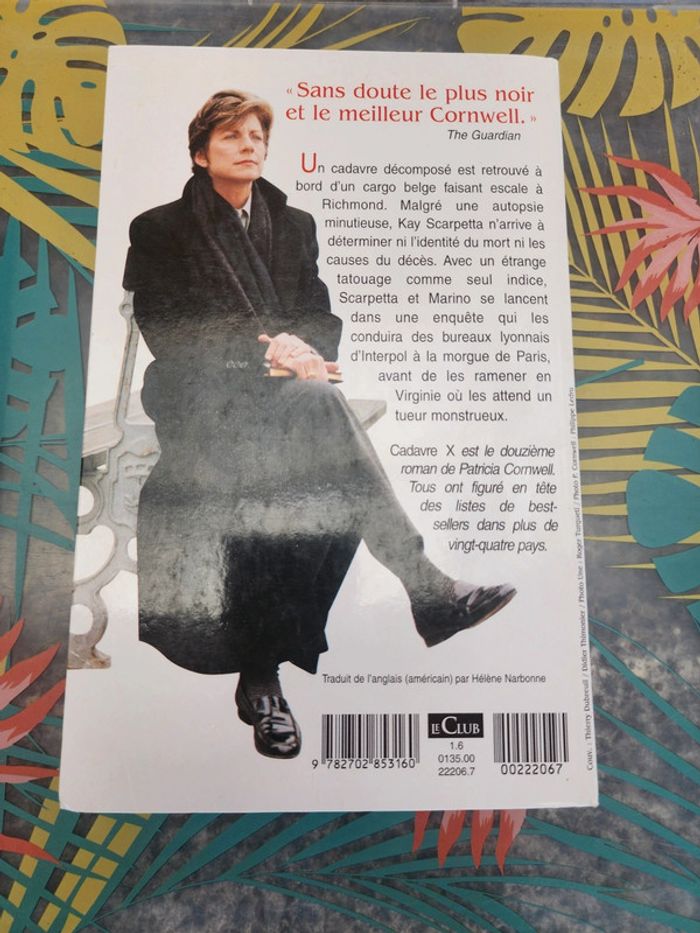 Livre broché " cadavre X" de Patricia Cornwell - photo numéro 2