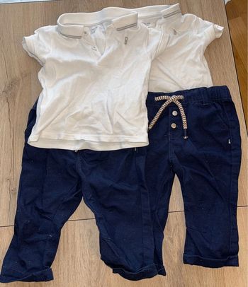 Lot 2 tenues 6 mois /teeshirt + pantalon