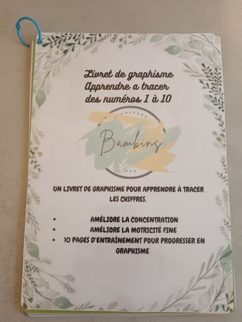 Livret d'apprentissage et de graphisme