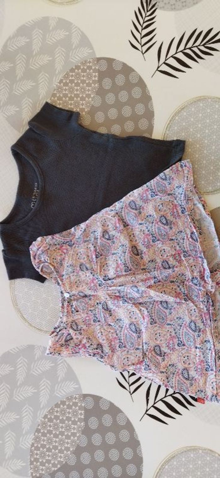 lot tunique et tee shirt