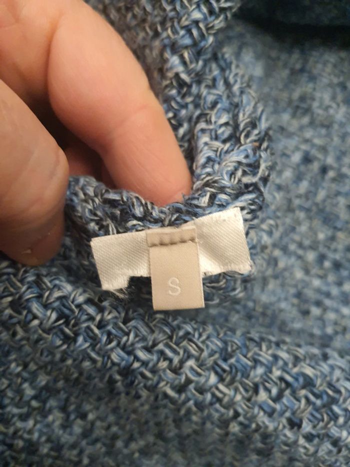 Gilet/veste Stefanel taille S bleu/blanc - photo numéro 8