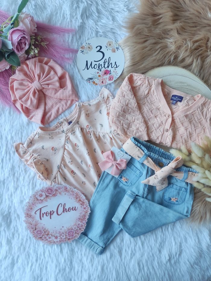 Ensemble été sergent major fille 3 mois 🎀 - photo numéro 1
