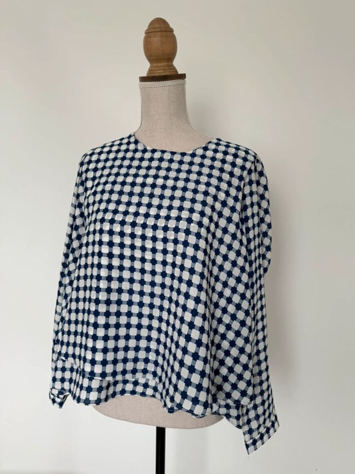Chemise camisa blanc volant blouse fluide Camilia Overhemd folder Blusa Camicetta femme woman - photo numéro 4