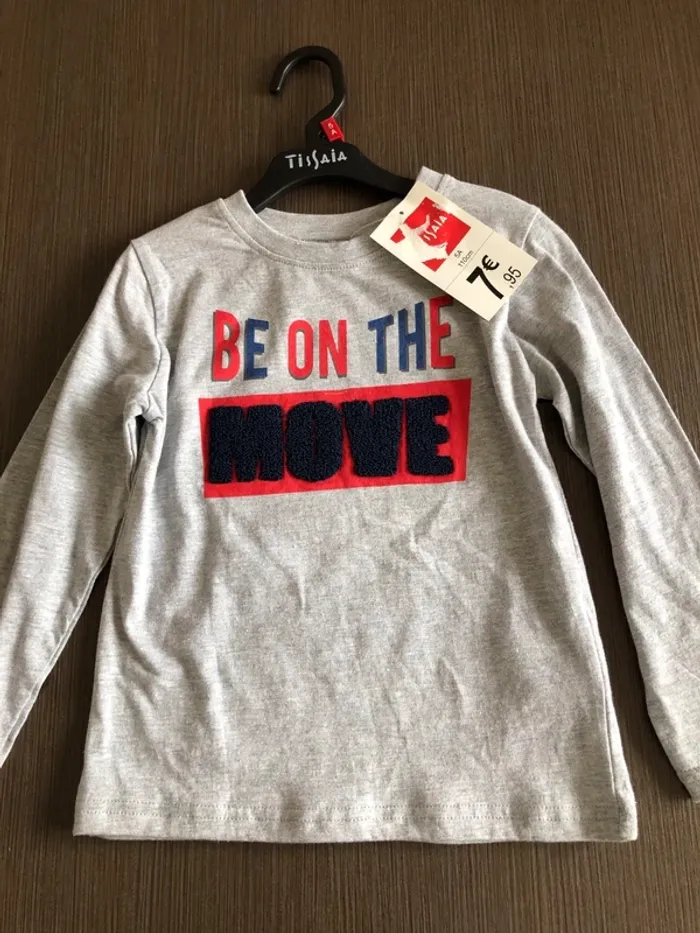 Tee shirt fille en coton 5 ans