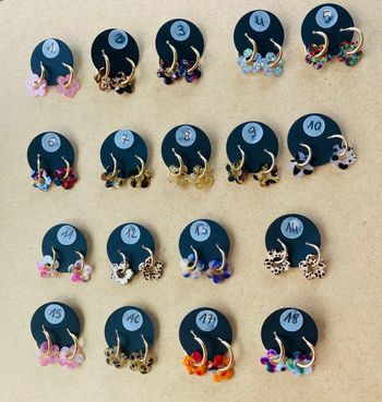 Boucles d’oreilles fleur