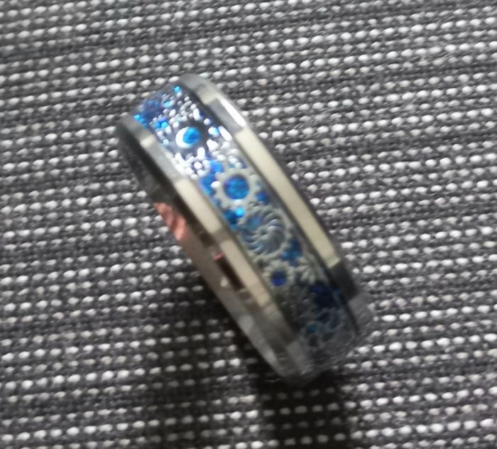 Bague homme engrenages - photo numéro 9