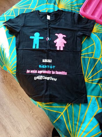 Tee shirt annonce grossesse