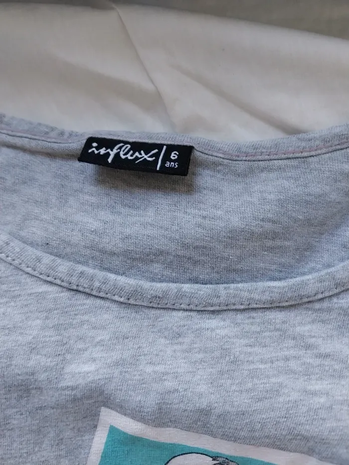 Tee-shirt manche courte fille 6 ans - photo numéro 3