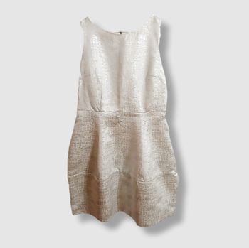 Robe Sinéquanone – Taille 42 – Beige irisé – Élégante & structurée