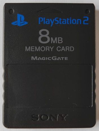 Carte mémoire 8MB officielle noire pour Sony PS2