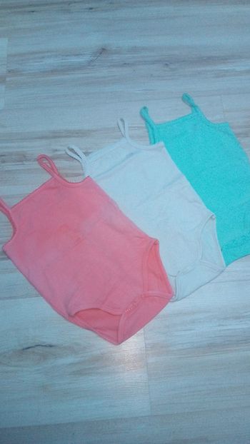 Lot de 3 bodies bretelles