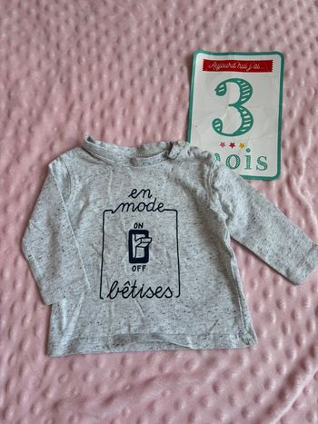 Maillot manche longue 3 mois