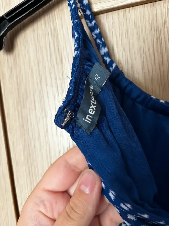Robe bleu à bretelles In Extenso t.42 - photo numéro 6