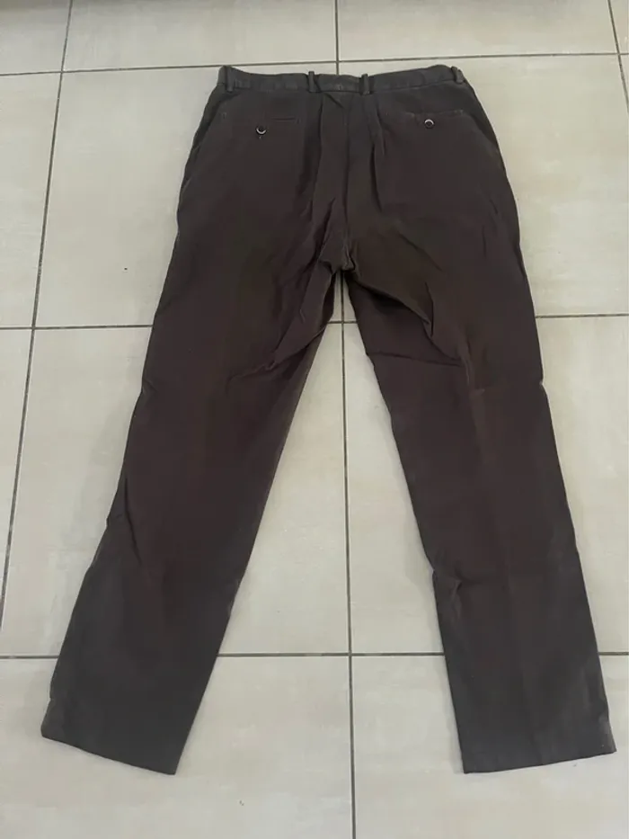Pantalon marron Balmain taille 46 - photo numéro 2