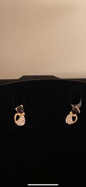 Boucles d’oreilles chat