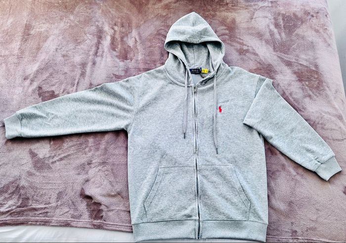 Sweat à capuche zippé gris Polo Ralph Lauren – Neuf sans étiquette - photo numéro 2