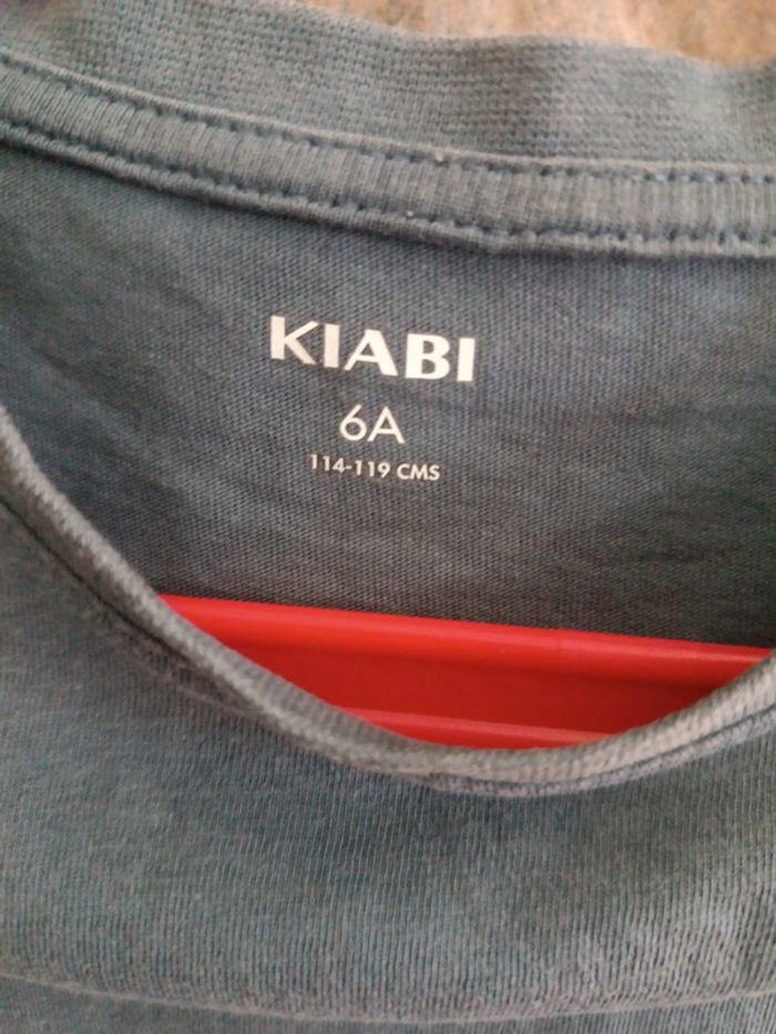T-shirt bleu uni Kiabi 6A - photo numéro 2