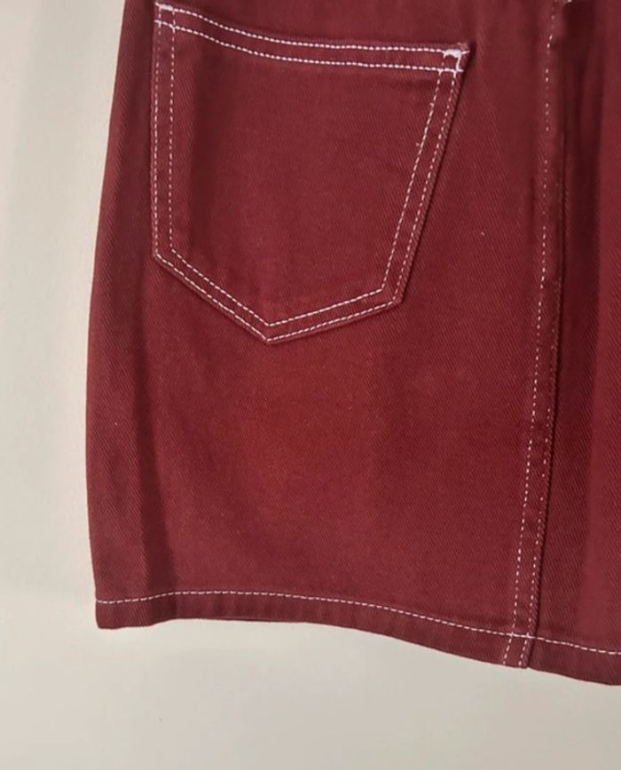 Jupe en jean, bordeaux, Newlook - photo numéro 9