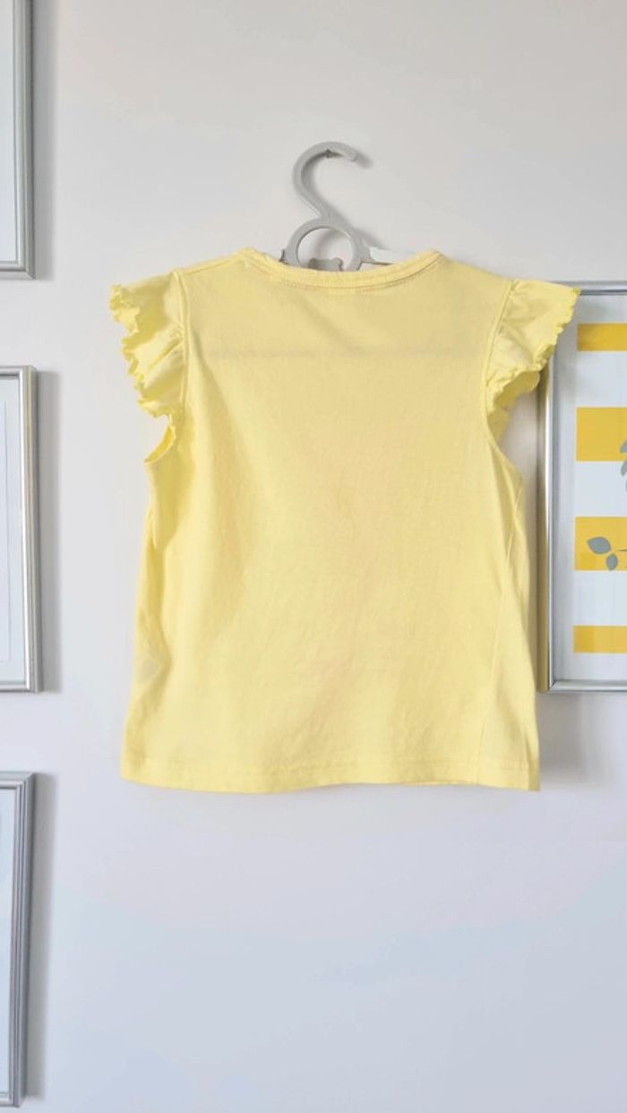 T-shirt arc en ciel so sweet jaune taille 3-4ans - photo numéro 2